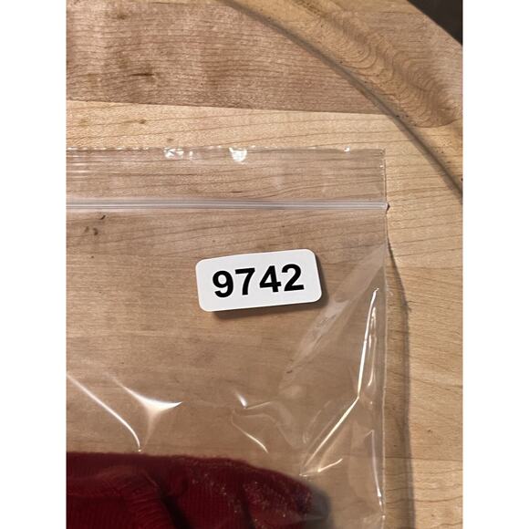 T/O Sweater Dress Womens Medium Metallic Red‎ Gold Floral Drop Waist Knit - Picture 9 of 9